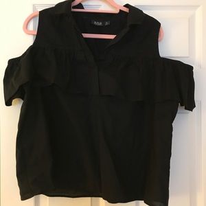 Black peek a boo top